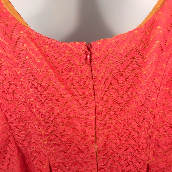 Nine West fun & flirty Coral/Orange Dress 👗 - Picture 3 of 6